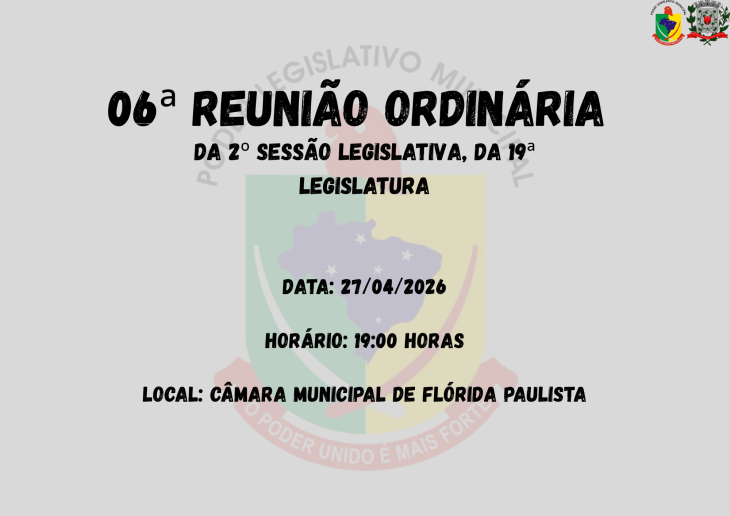 6ª Reunião Ordinária 